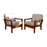 Paire de fauteuils de Juul Kristensen 1960