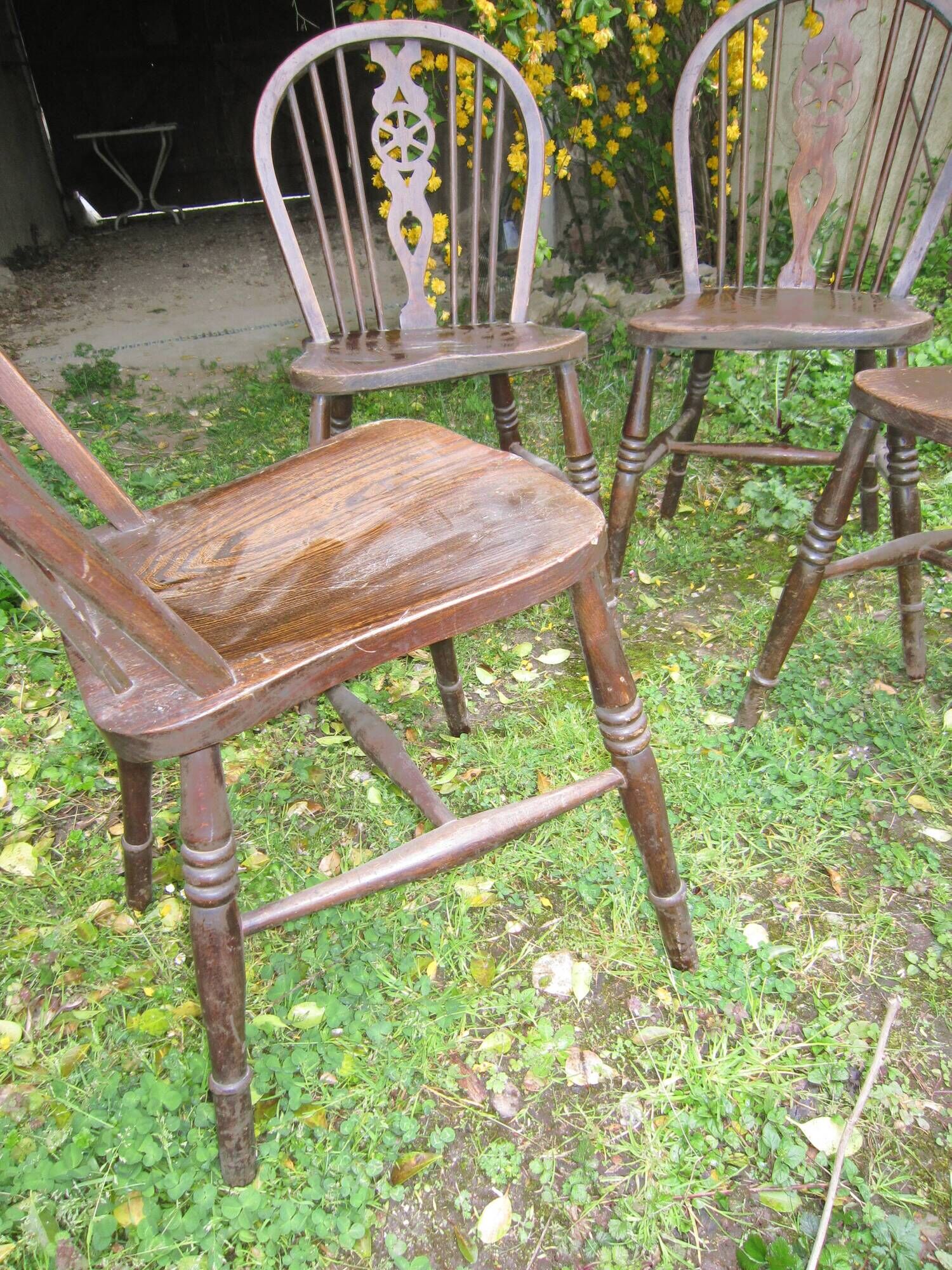 Suite of 4 chairs windsor english bistro