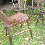 Suite de 4 chaises windsor bistrot anglaise