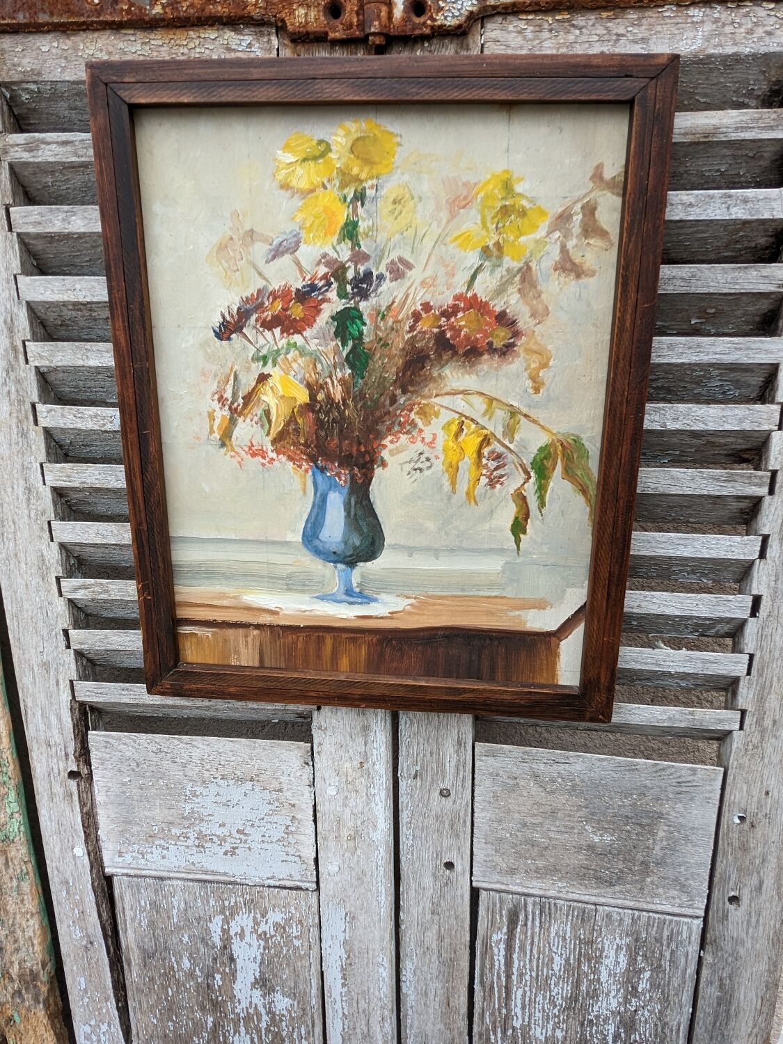 Floral painting table