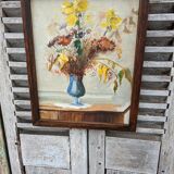 Floral painting table