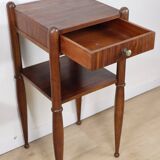 Art Deco pair of nightstands in walnut – 1940s