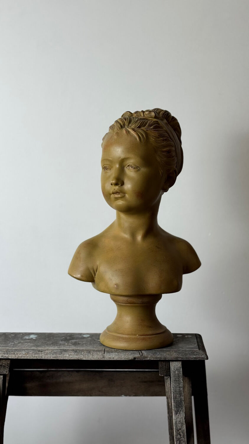 Buste d’enfant,  Louise Brongniart d’après Houdon