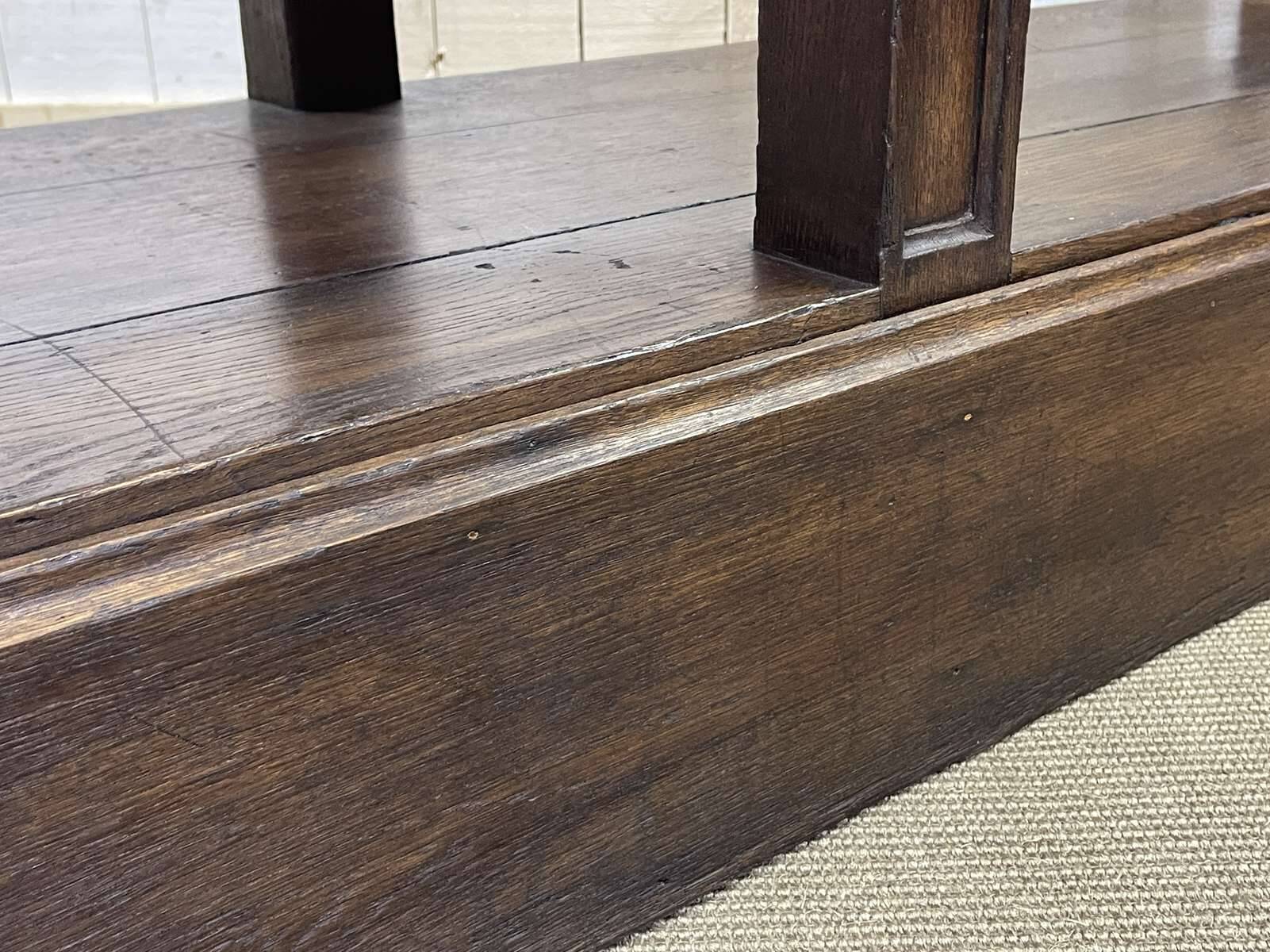 19th century oak draper's table