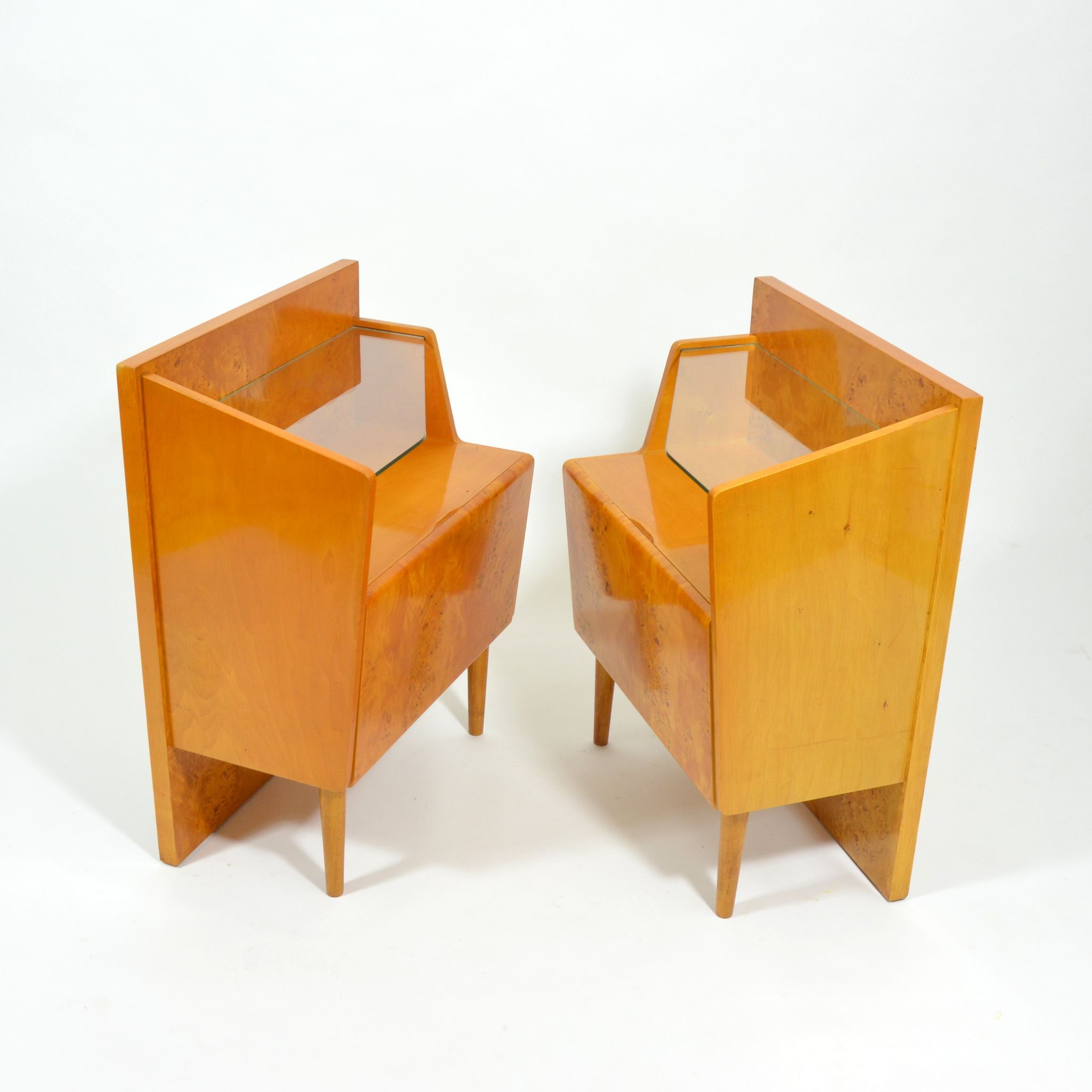 Vintage bohemian bedside tables 1960