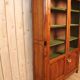 Bibliothèque grillagé en merisier XlXeme