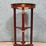 Pedestal table in Athenian Empire period in mahogany around 1810