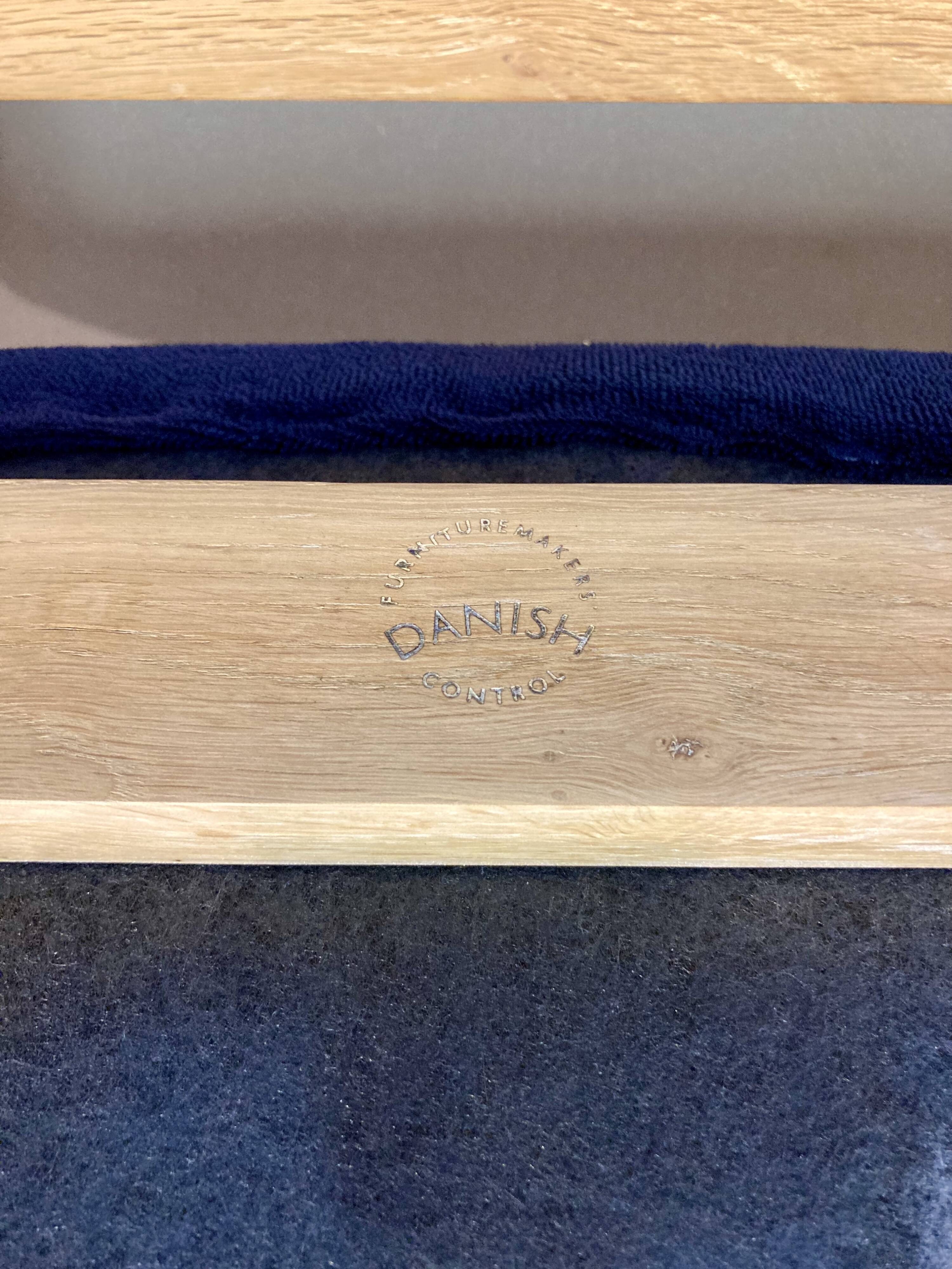 Duo of "Scandinavian Design" armchairs 1960.