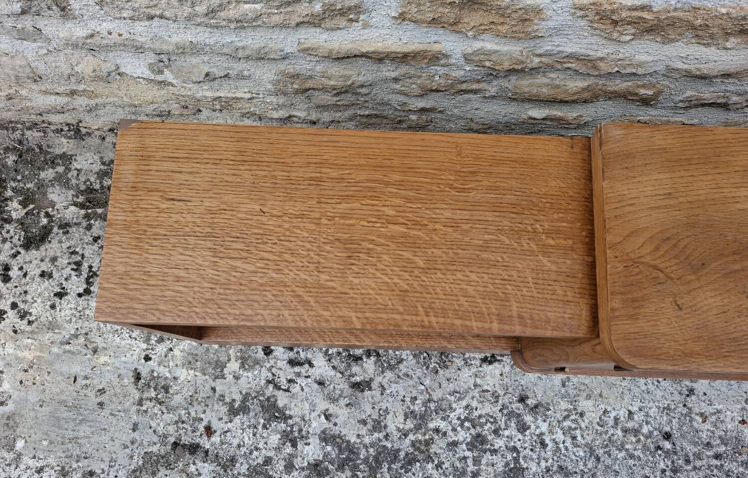 Low oak sideboard