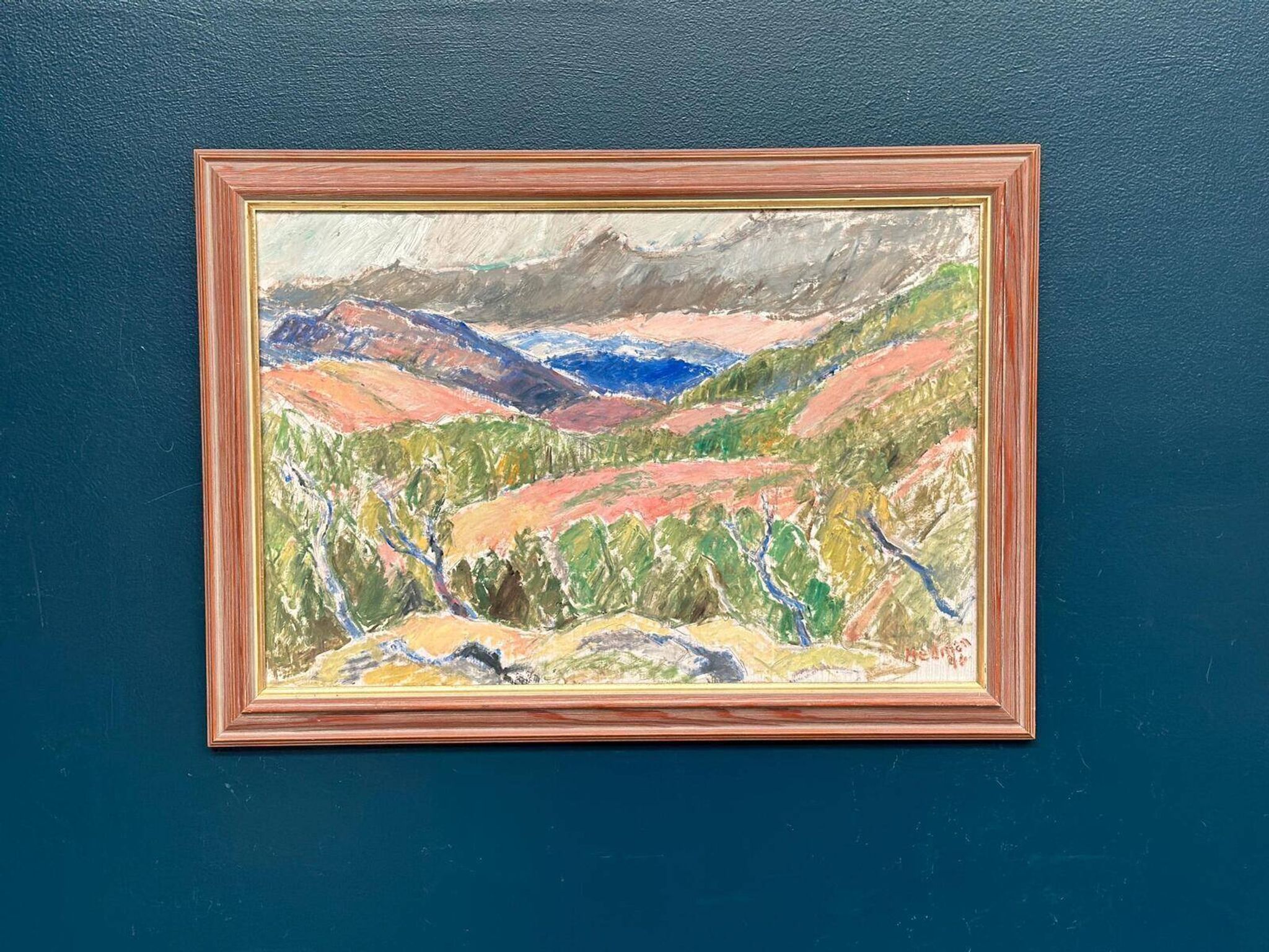 Original Swedish Oil On Panel – Jämtland By John Hedman – Dated 1946