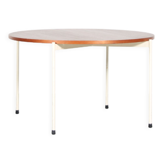 Table basse ronde hollandaise des années 1950