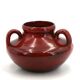 Vase à anses rouge sang de boeuf en céramique de Max Idlas, années 60