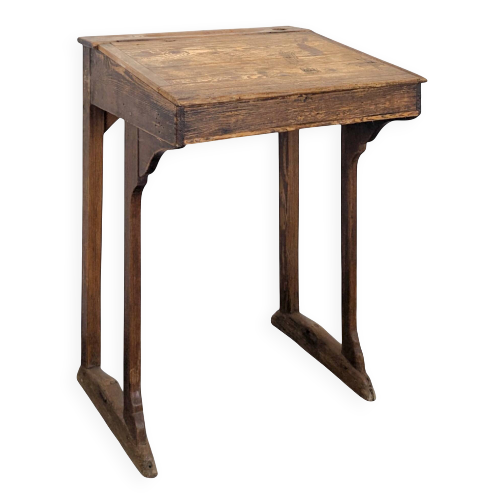 Bureau d'écolier en sapin