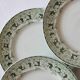 12 flat plates in iron earth model "Mulberry" Saint Amand and Hamage early twentieth century