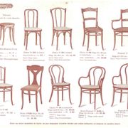 Chaises de salle à manger bistro Thonet originales, lot de 4