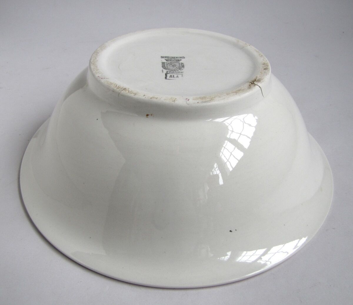 Saladier décor ala in earthenware of Sarreguemines - Digoin