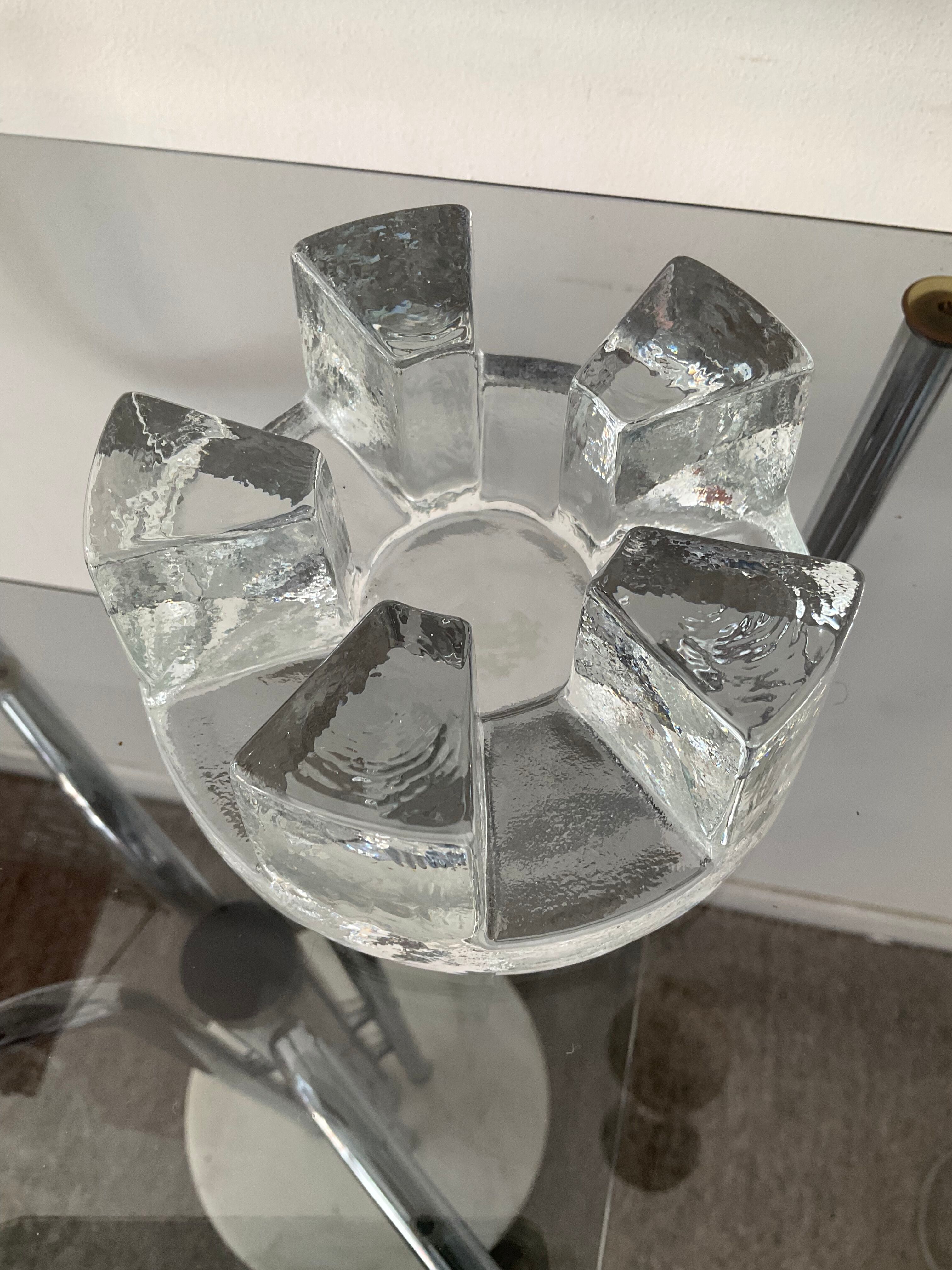Glass dish warmer from the 70s