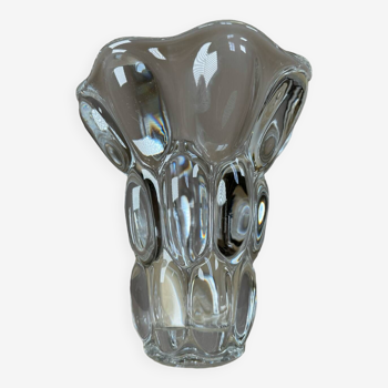 70s crystal vase