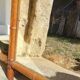 Wooden mirror turned in a bamboo style 58*73 cm