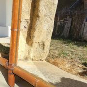 Wooden mirror turned in a bamboo style 58*73 cm