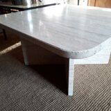 Travertine coffee table