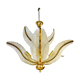 Lustre Venini Palm verre Murano , Italie 1970s