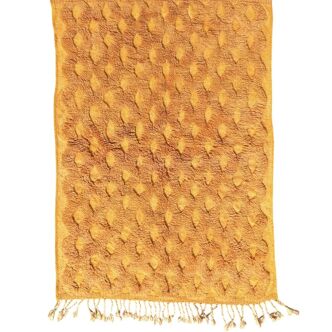 Limona/ tapis marocain orange en laine