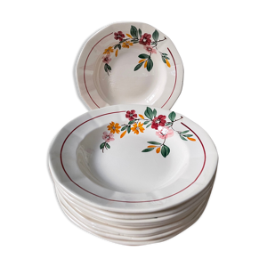 Lot de 10 assiettes creuses