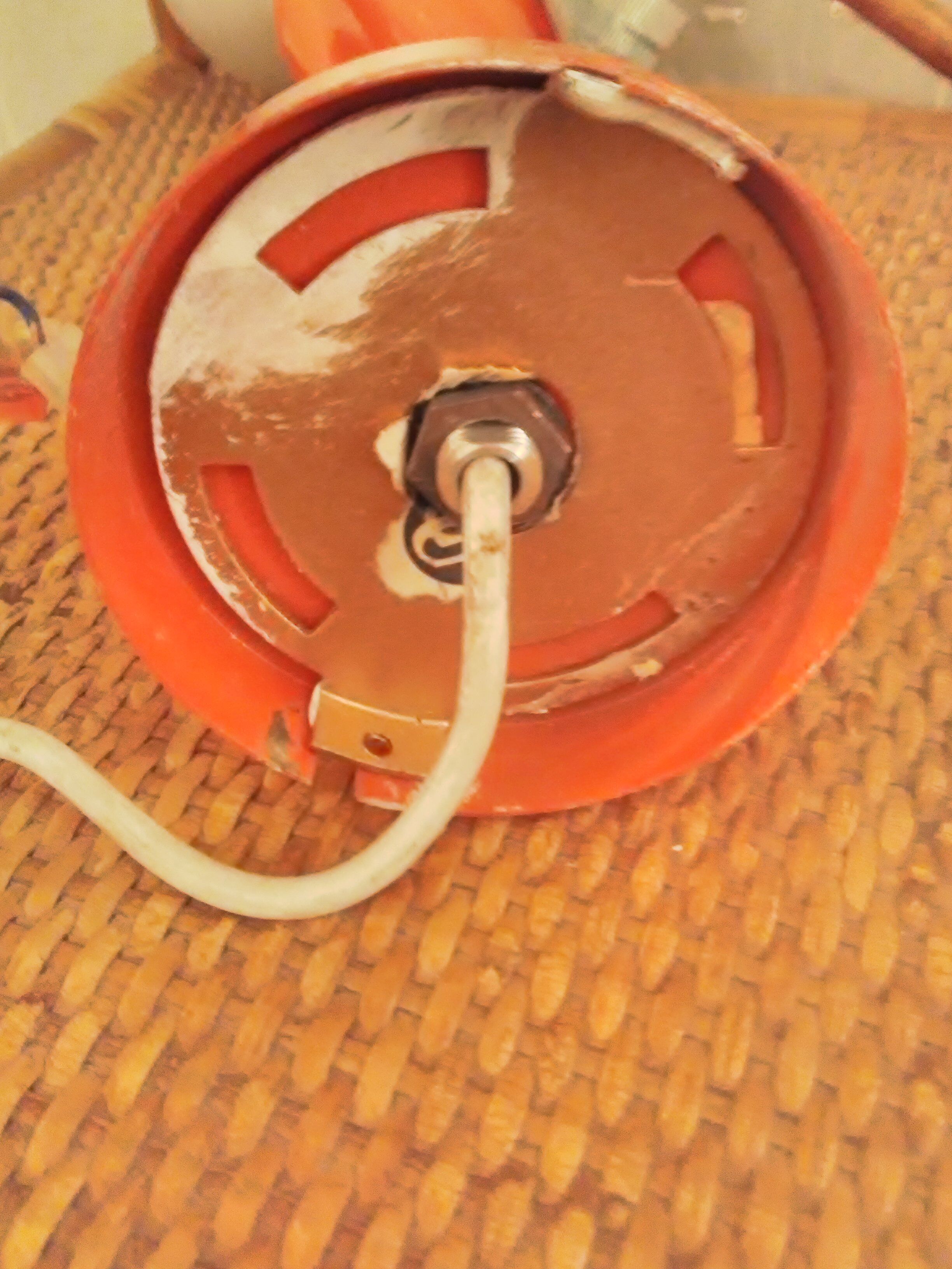 Set of 2 orange wall lights 70's