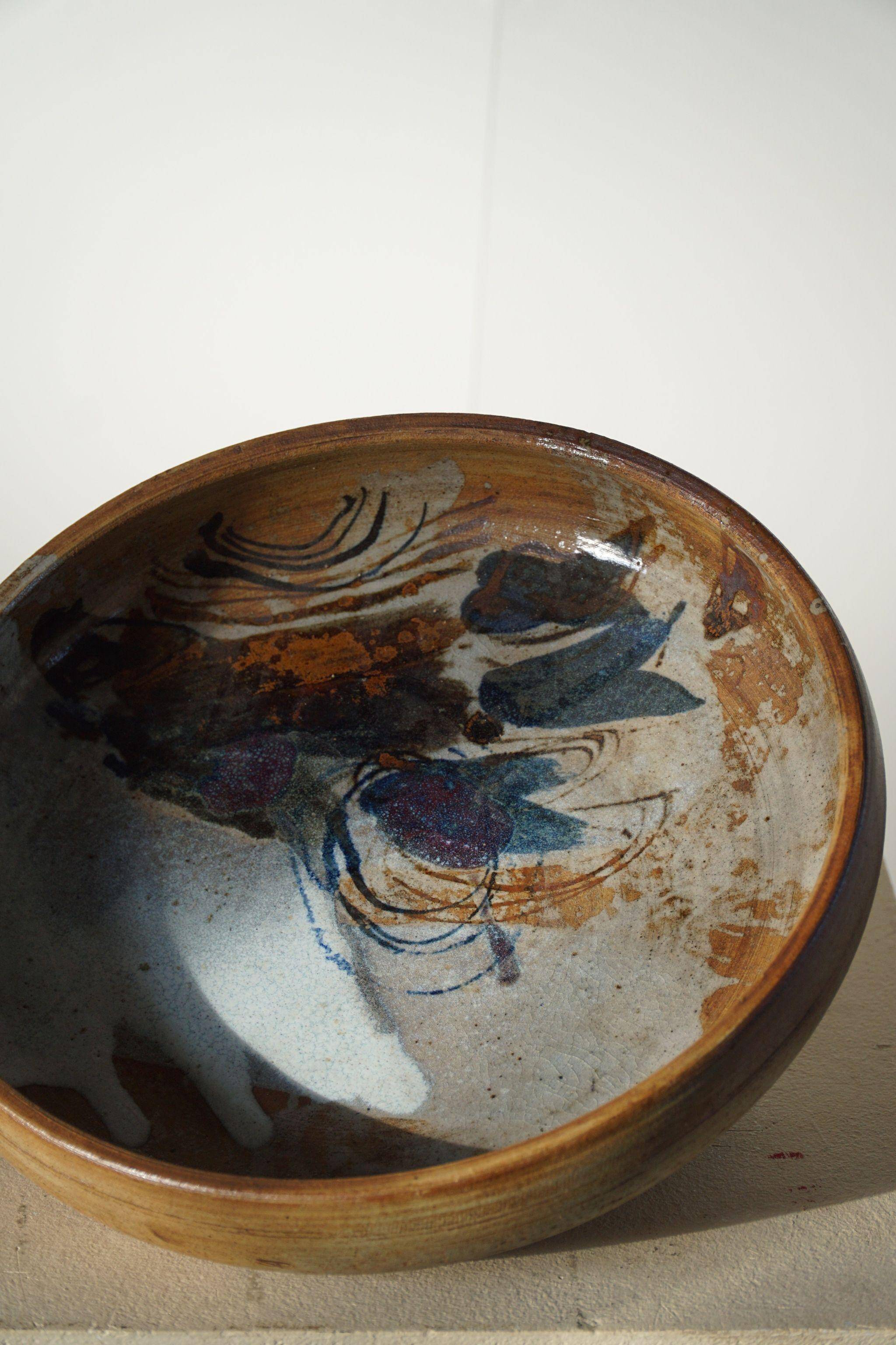 Large Mid-Century Ceramic Bowl by Conny Walther, 1970s