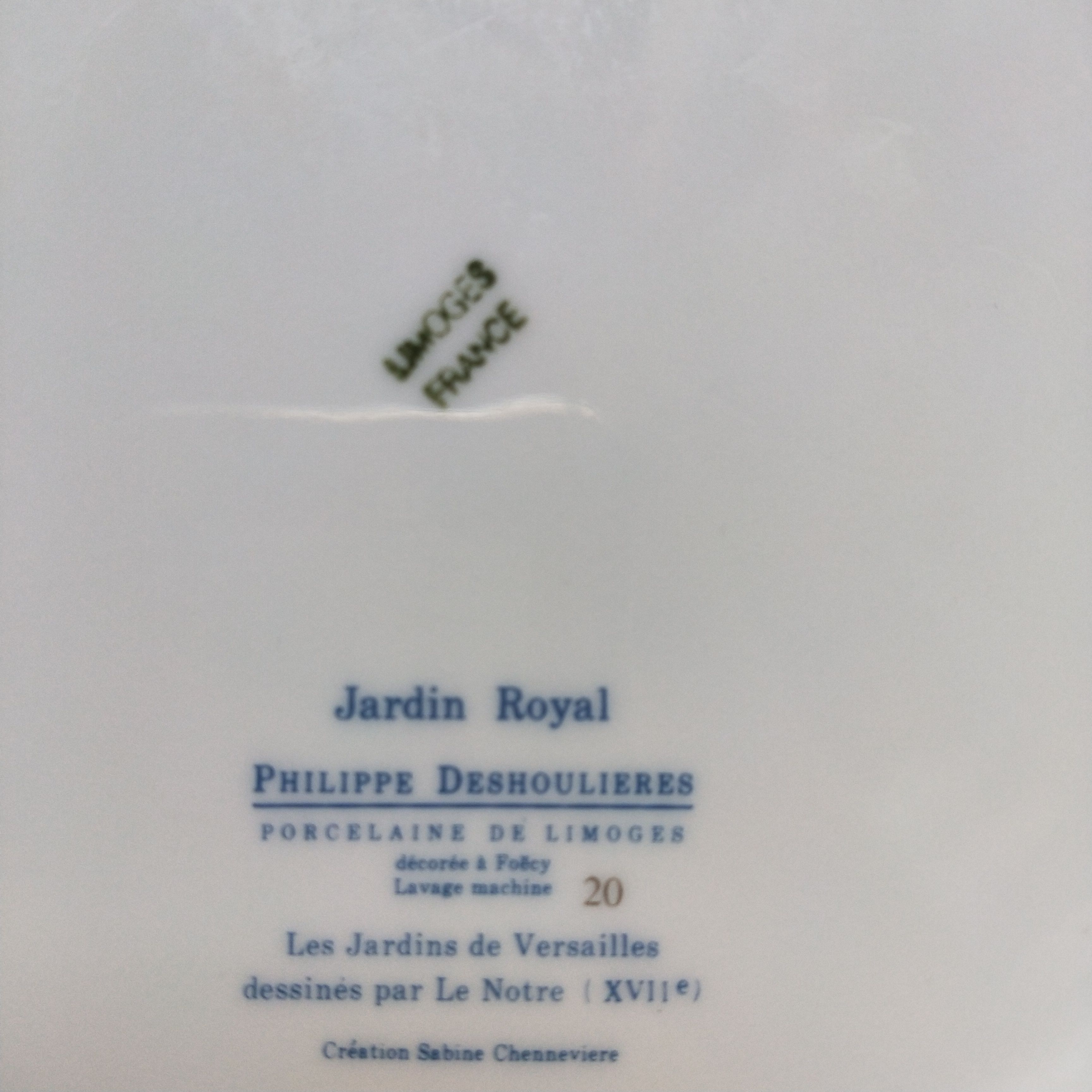 Philippe Deshoulieres's "Royal Garden" porcelain crockery set
