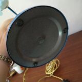 Enamelled metal swan collar lamp