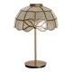 Table lamp with a vintage mother-of-pearl lampshade set
