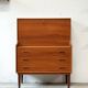 Secretary/desk, Denmark 1960s/1970s, mid-century modern, vintage