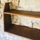 Vintage wall shelf with two shelves, 1970's