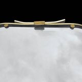 Gold Aluminum Beveled Wall Mirror - Modernism - 1950s