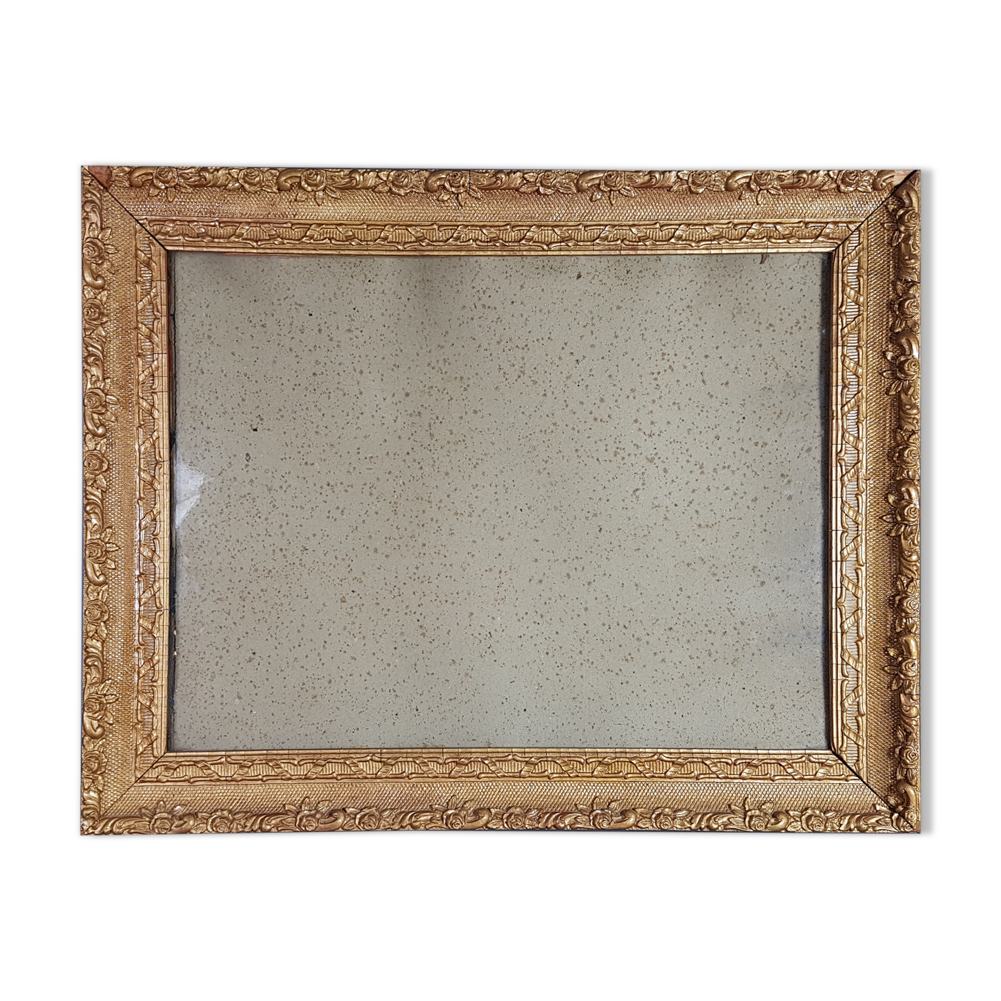 Old wood frame - gilded stucco 61x48.5 cm leafing 51.5x38.2 cm