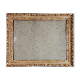 Old wood frame - gilded stucco 61x48.5 cm leafing 51.5x38.2 cm
