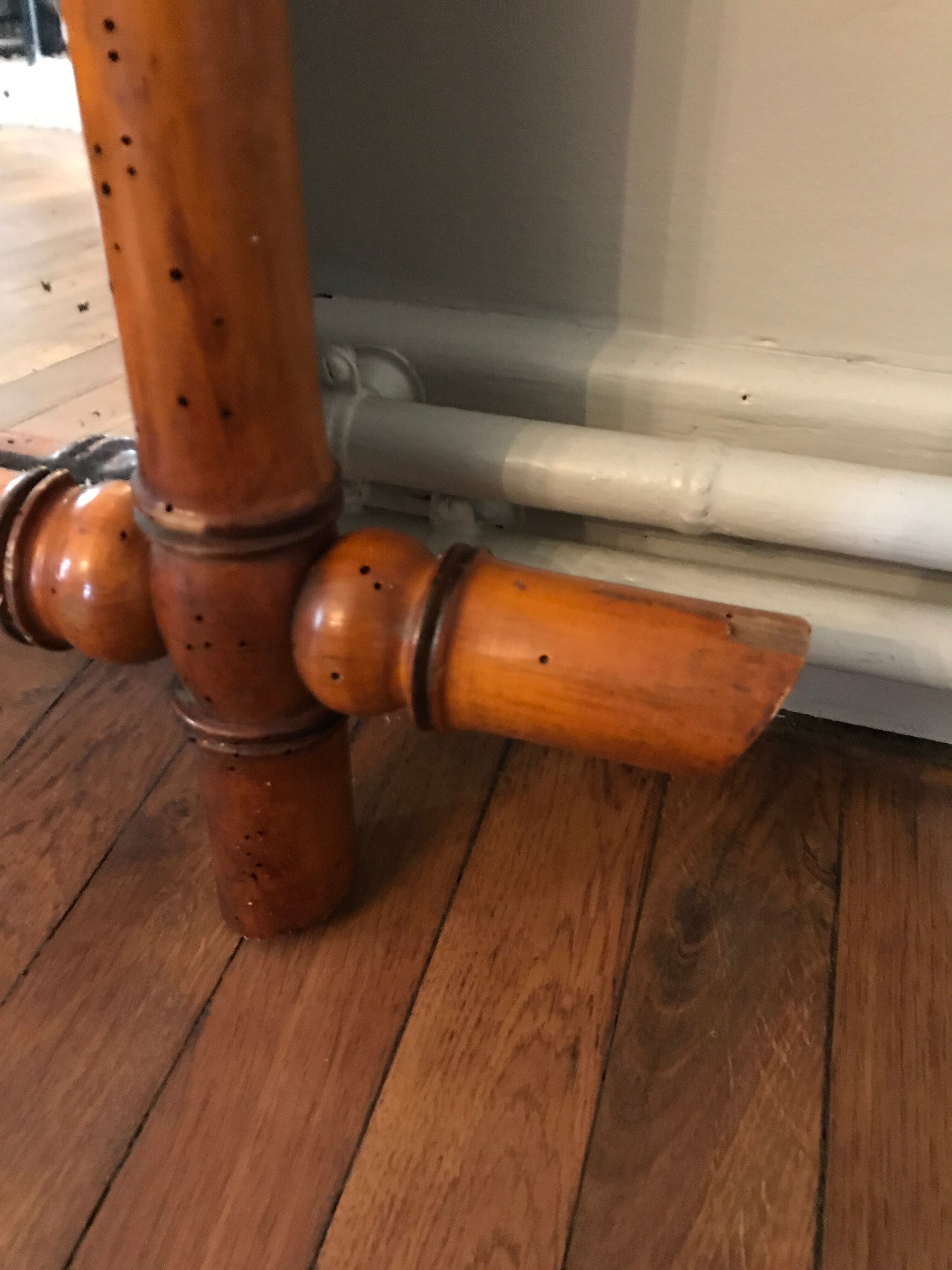 Vintage bamboo mirror 75 x 100 cm