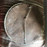 Vintage beveled round mirror 1930