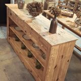 Open buffet in fir wood