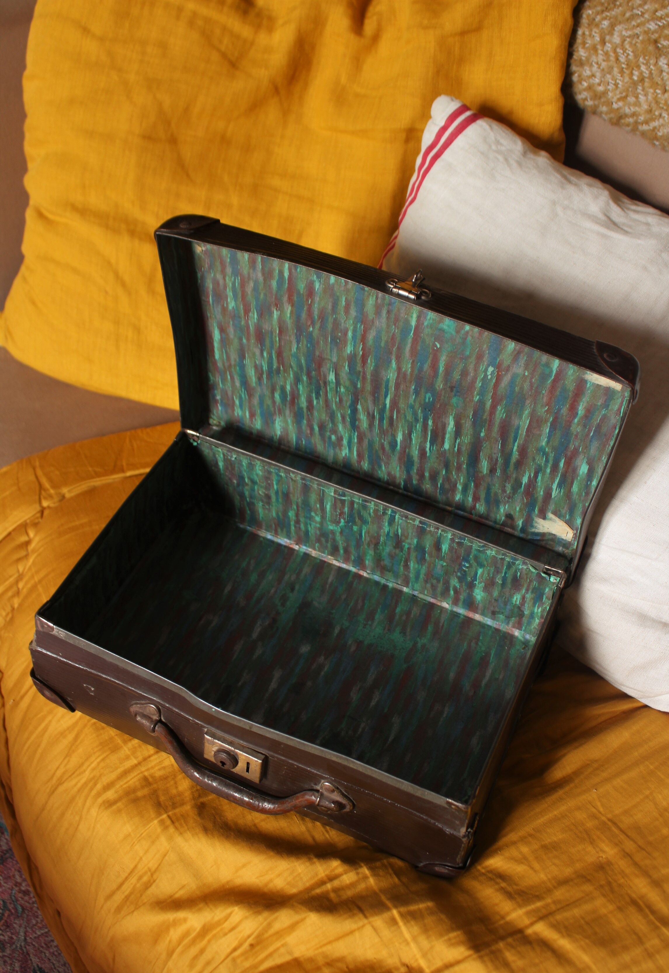 Brown vintage suitcase