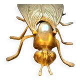 Bronze ashtray representing a fly