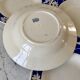 Set of 4 hollow plates Badonviller blue klein 30s