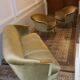 Organic Chair Danish Scandinavian years 50 / 60 ice green vintage