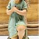 Altar angel statue 26.5 cm plaster santon church nativity scene