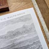 Vesoul, Haute-Saône, printed illustration from 1883.