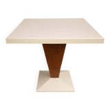 Tolix table in metal / central leg design – 80 x 80 x 80 cm / 20th century