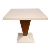 Table Tolix en fer / design piètement central – 80 x 80 x 80 cm / XXeme