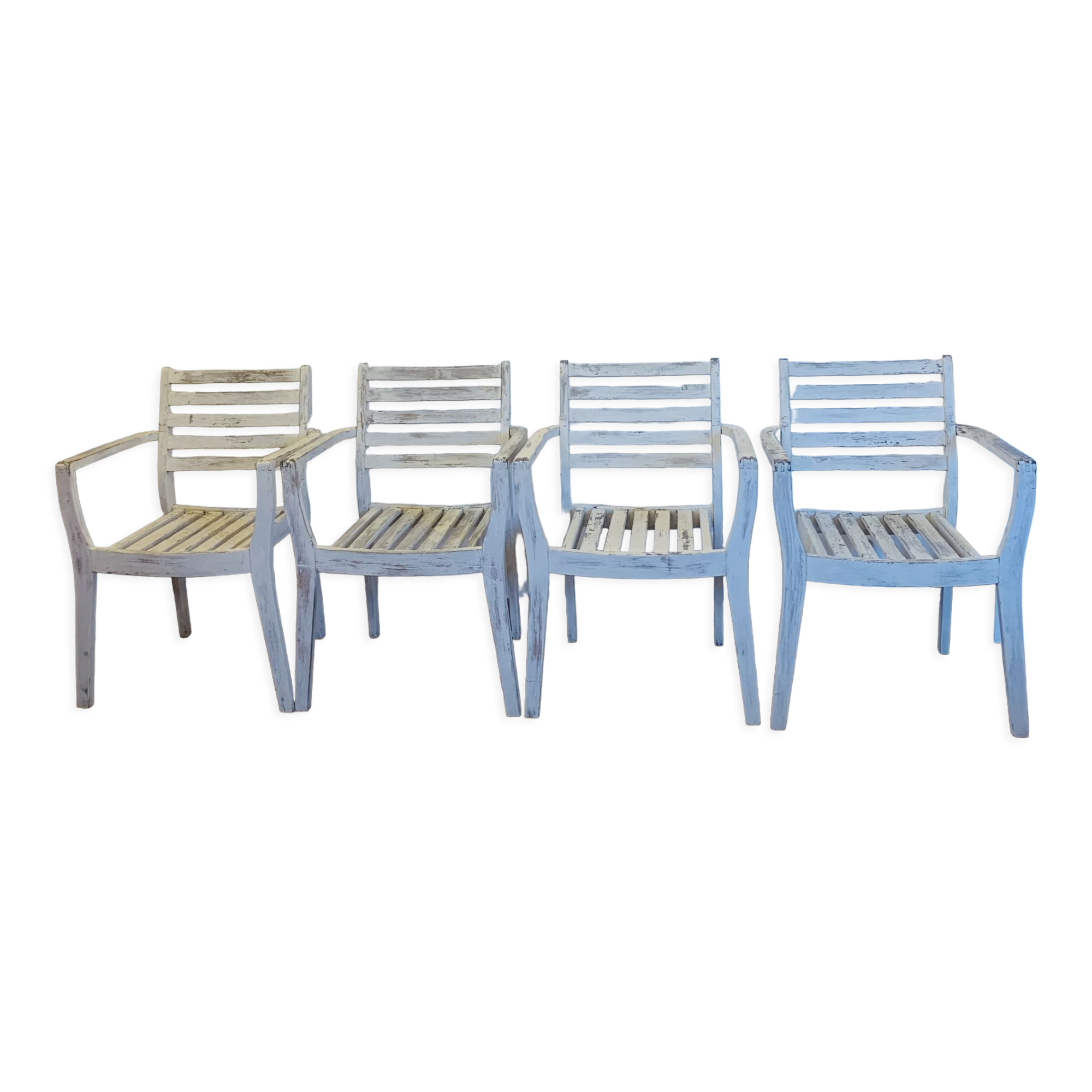 Ensemble de 4 chaises en bois